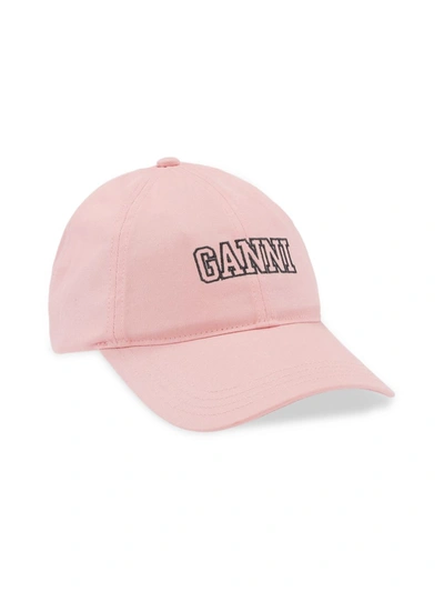 Shop Ganni Women's Logo Baseball Cap In Sweet Lilac