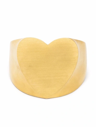 Shop Zadig & Voltaire Idol Heart Bracelet In Gold