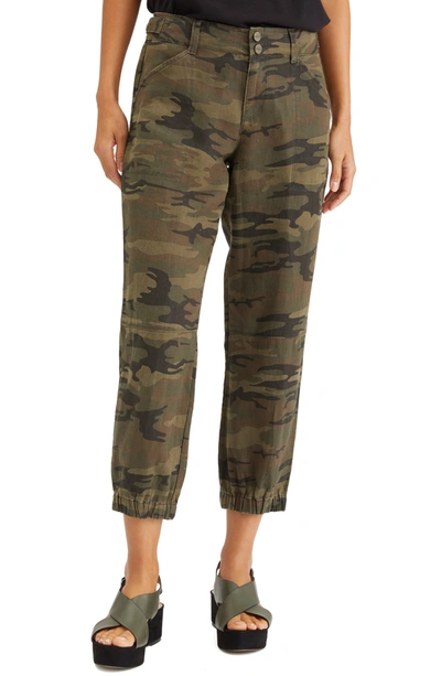 Shop Sanctuary The Retreat Linen Pants In Little Hero Camo