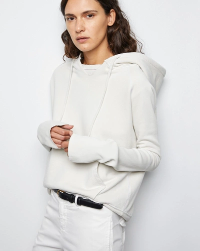 Shop Nili Lotan Janie Hoodie In Chalk