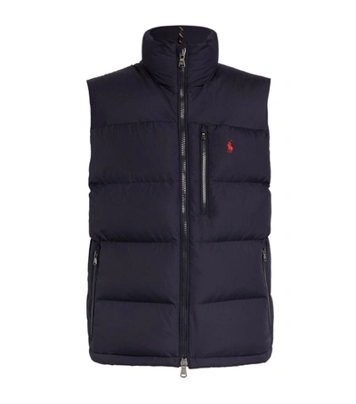 Quilted Gilet In Navy