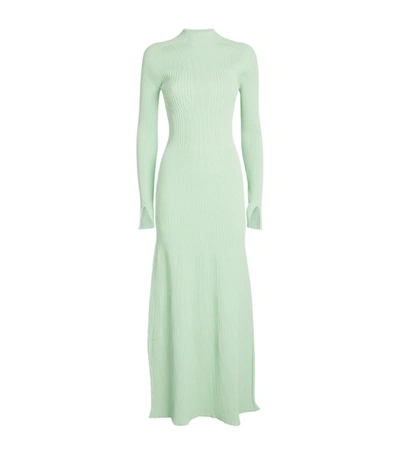Shop Aeron Backless Lara Maxi Dress In Green