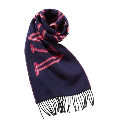 Shop Valentino Garavani Cashmere-wool Scarf In Multi