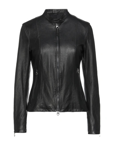 Shop Garrett Woman Jacket Black Size 4 Soft Leather