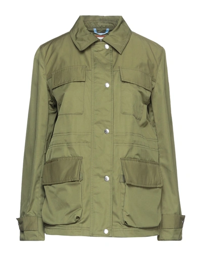 Shop Timberland Jackets In Military Green