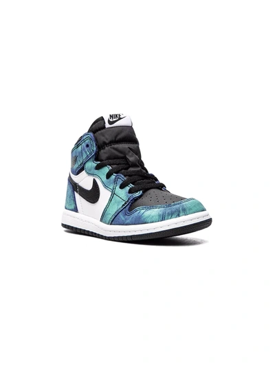 Shop Jordan Air  1 High Og "tie-dye" Sneakers In Blue