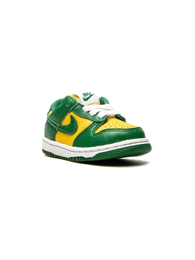 Shop Nike Dunk Low Retro "brazil" Sneakers In Green