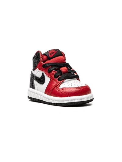 Shop Jordan Air  1 High Retro "satin Snake" Sneakers In Red