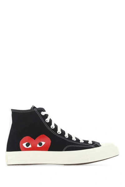 Comme Des Garçons Play Black Converse Edition Half Heart Chuck 70 High  Sneakers | ModeSens