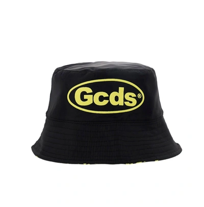 Shop Gcds Logo Printed Fisherman Hat In Black