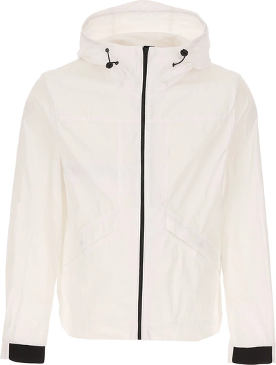 Shop Hogan Drawstring Zipped Jacket In White