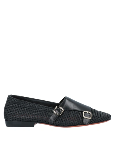 Santoni Loafers In Black