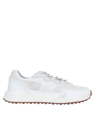 Shop Buttero Man Sneakers White Size 6 Soft Leather, Textile Fibers