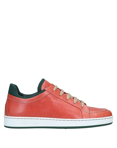Shop A.testoni Sneakers In Rust