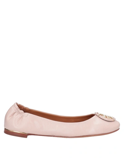 Shop Tory Burch Woman Ballet Flats Blush Size 5.5 Soft Leather In Pink