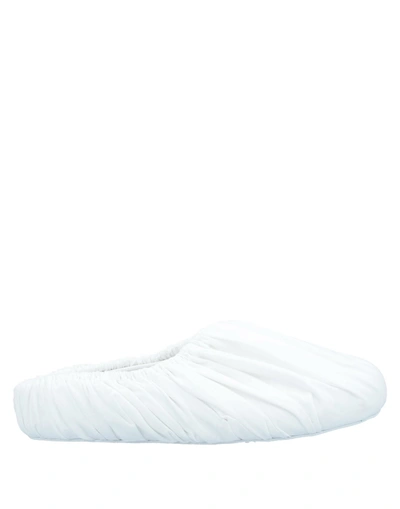 Shop Maison Margiela Slippers In White