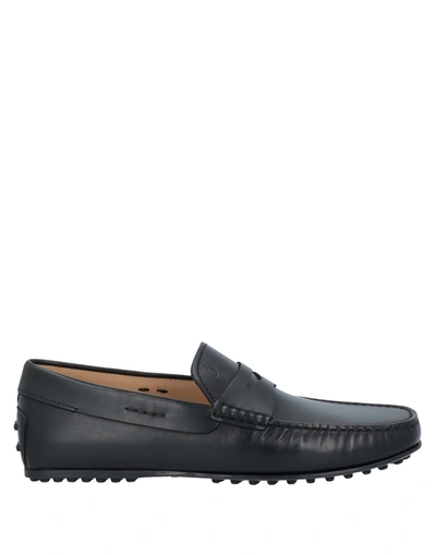 Shop Tod's Man Loafers Black Size 9 Leather