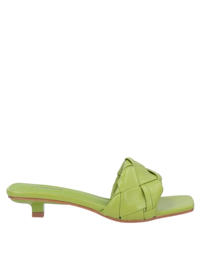 Shop Lola Cruz Woman Sandals Light Green Size 7 Soft Leather