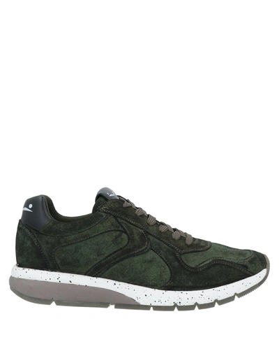 Shop Voile Blanche Sneakers In Dark Green