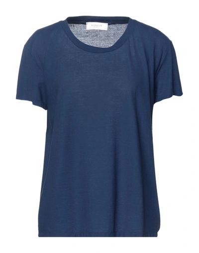 Shop Slowear Zanone Woman T-shirt Blue Size 10 Cotton