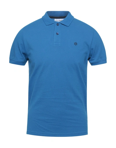 Shop Markup Polo Shirts In Bright Blue