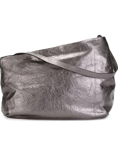 Shop Marsèll Asymmetric Shoulder Bag - Metallic