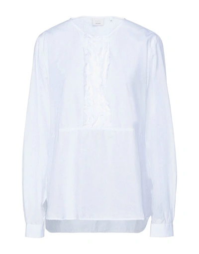 Shop Caliban 820 Blouses In White