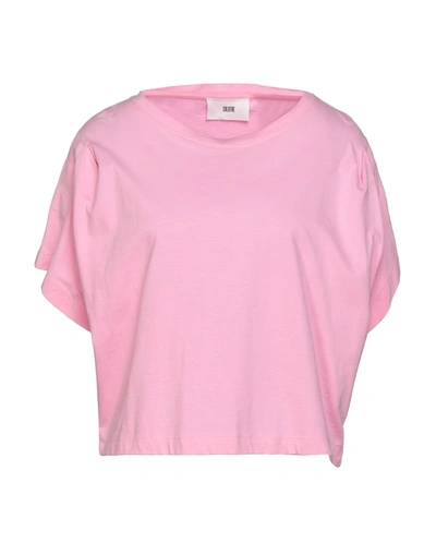Shop Solotre Woman T-shirt Pink Size 3 Cotton
