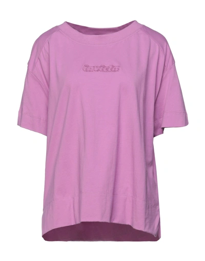 Shop Invicta Woman T-shirt Fuchsia Size S Cotton In Pink