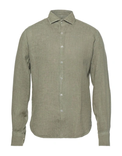 Shop Brooksfield Shirts In Military Green