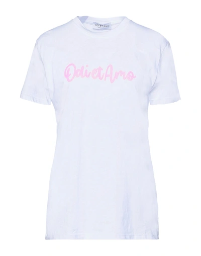 Shop Odi Et Amo Woman T-shirt White Size M Cotton