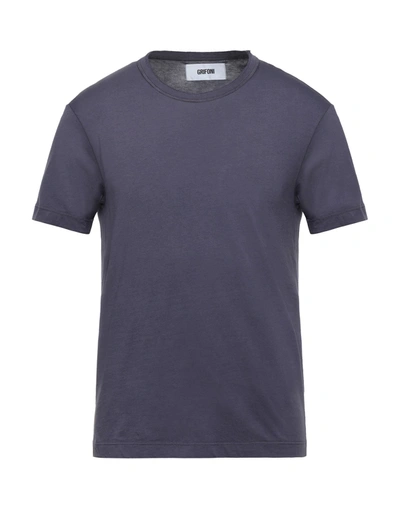 Shop Mauro Grifoni Man T-shirt Deep Purple Size Xs Cotton