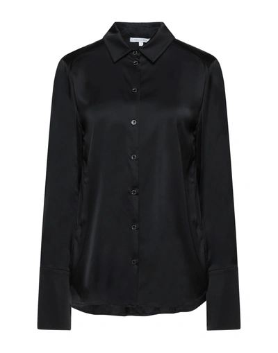 Shop Patrizia Pepe Woman Shirt Black Size 6 Viscose, Polyamide, Elastane