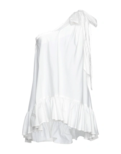 Shop Blumarine Woman Top White Size 8 Cotton, Polyamide, Elastane