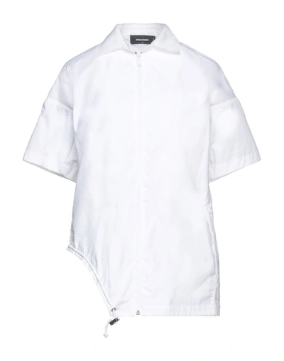 Shop Dsquared2 Woman Shirt White Size 2 Cotton