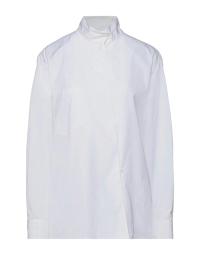 Shop Ralph Lauren Collection Woman Shirt White Size 12 Cotton