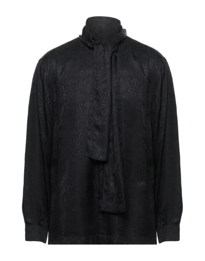 Shop Dolce & Gabbana Man Shirt Black Size 15 ½ Silk
