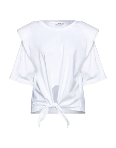 Shop Jijil Woman T-shirt White Size 8 Cotton