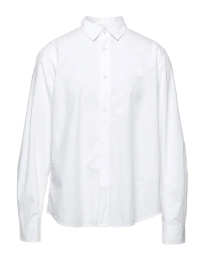 Shop Kenzo Man Shirt White Size 16 ½ Cotton
