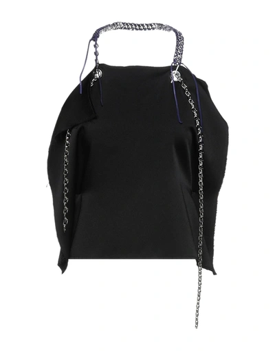 Shop Givenchy Woman Top Black Size 6 Viscose, Acetate, Lambskin