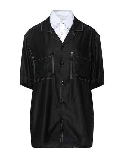 Shop Burberry Woman Shirt Black Size 6 Viscose, Cotton