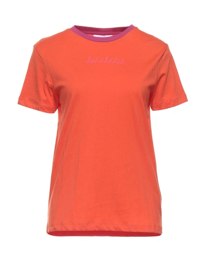 Shop Invicta Woman T-shirt Orange Size Xs Cotton