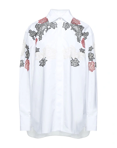 Shop Valentino Garavani Woman Shirt White Size 6 Cotton, Polyamide