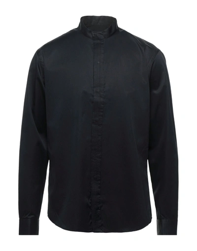 Shop Giorgio Armani Man Shirt Black Size 16 ½ Cotton