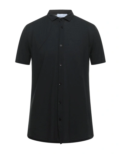 Shop Diktat Man Shirt Black Size Xl Cotton