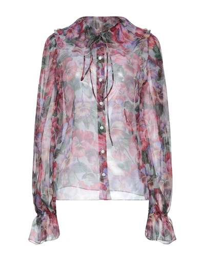 Shop Dolce & Gabbana Woman Shirt Pink Size 0 Silk