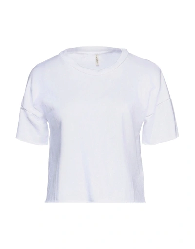 Shop Lanston Woman Sweatshirt White Size L Cotton, Tencel