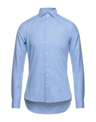 Shop Michael Kors Mens Shirts In Sky Blue