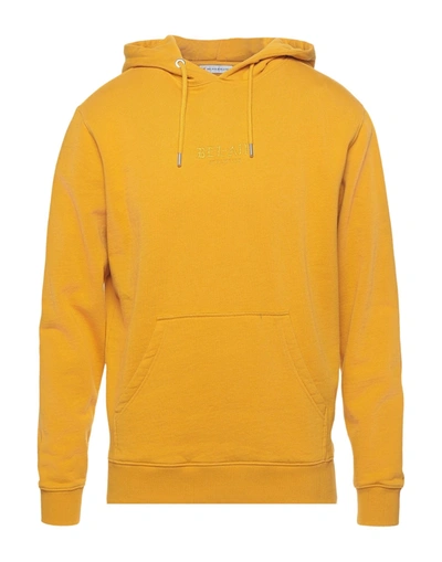 Shop Bel-air Athletics Man Sweatshirt Ocher Size M Cotton In Yellow