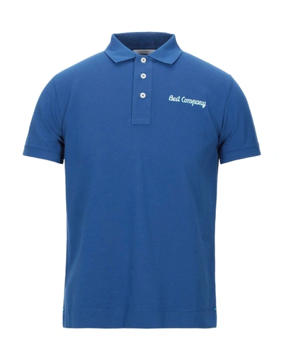 Shop Best Company Polo Shirts In Blue
